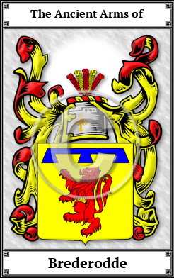 Brederodde Family Crest Download (JPG)  Book Plated - 150 DPI