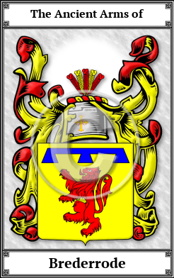 Brederrode Family Crest Download (JPG)  Book Plated - 150 DPI