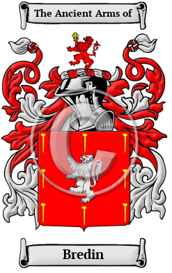 Bredin Family Crest/Coat of Arms