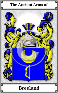 Breeland Family Crest Download (JPG)  Book Plated - 150 DPI