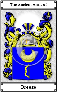 Breeze Family Crest Download (JPG)  Book Plated - 150 DPI