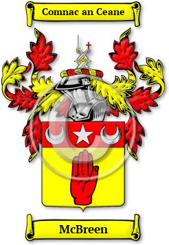 McBreen Family Crest Download (JPG) Legacy Series - 600 DPI