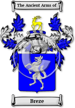 Breze Family Crest Download (jpg) Legacy Series - 150 DPI