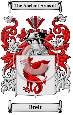 Breit Family Crest Download (JPG) Heritage Series - 600 DPI