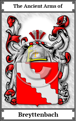 Breyttenbach Family Crest Download (JPG)  Book Plated - 150 DPI