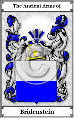 Bridenstein Family Crest Download (JPG)  Book Plated - 150 DPI