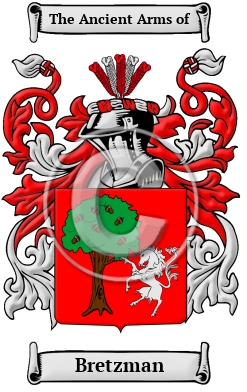 Bretzman Family Crest Download (JPG) Heritage Series - 600 DPI
