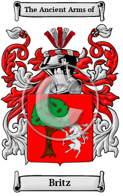 Britz Family Crest Download (JPG) Heritage Series - 600 DPI