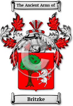 Britzke Family Crest Download (jpg) Legacy Series - 150 DPI