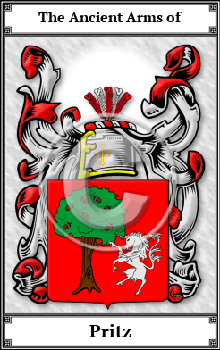 Pritz Family Crest Download (JPG)  Book Plated - 150 DPI