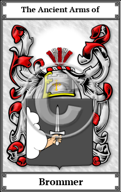 Brommer Family Crest Download (JPG)  Book Plated - 150 DPI