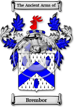Brembor Family Crest Download (jpg) Legacy Series - 150 DPI