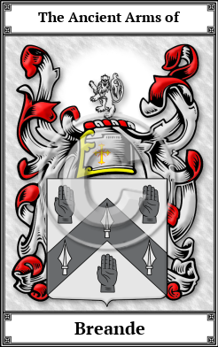 Breande Family Crest Download (JPG)  Book Plated - 150 DPI