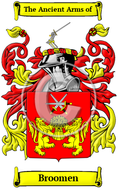 Broomen Family Crest/Coat of Arms