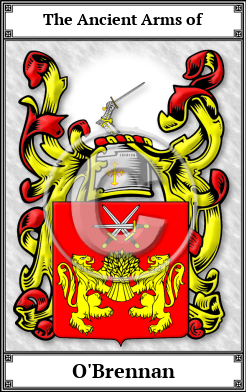 O'Brennan Family Crest Download (JPG)  Book Plated - 150 DPI