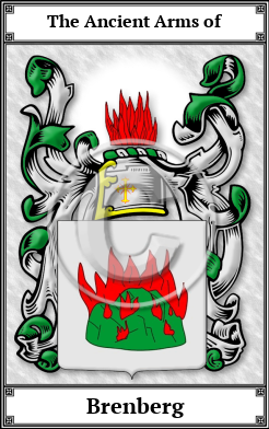 Brenberg Family Crest Download (JPG)  Book Plated - 150 DPI