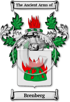 Brenberg Family Crest Download (jpg) Legacy Series - 150 DPI