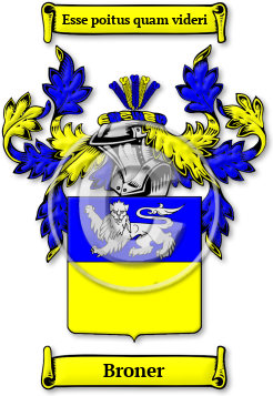 Broner Family Crest Download (JPG) Legacy Series - 600 DPI