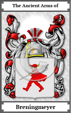 Breningmeyer Family Crest Download (JPG)  Book Plated - 150 DPI