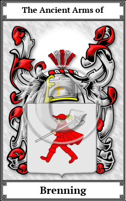 Brenning Family Crest Download (JPG)  Book Plated - 150 DPI