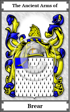 Brear Family Crest Download (JPG)  Book Plated - 150 DPI