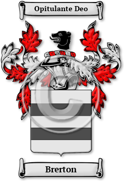 Brerton Family Crest Download (jpg) Legacy Series - 150 DPI