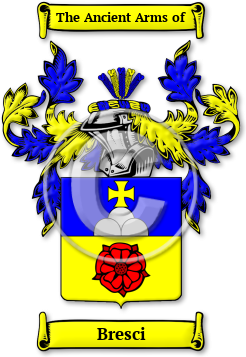Bresci Family Crest Download (jpg) Legacy Series - 150 DPI