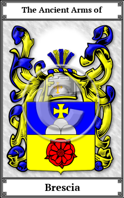 Brescia Family Crest Download (JPG)  Book Plated - 150 DPI