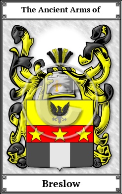 Breslow Family Crest Download (JPG) Book Plated - 600 DPI