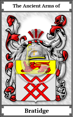 Bratidge Family Crest Download (JPG)  Book Plated - 150 DPI