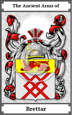 Brettar Family Crest Download (JPG)  Book Plated - 150 DPI