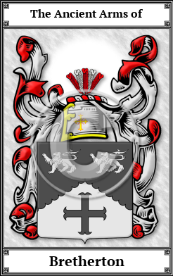 Bretherton Family Crest Download (JPG)  Book Plated - 150 DPI