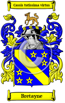 Bretayne Family Crest/Coat of Arms