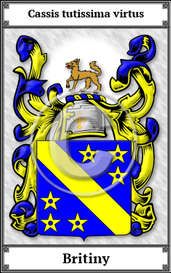 Britiny Family Crest Download (JPG)  Book Plated - 150 DPI
