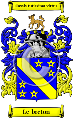 Le-breton Family Crest Download (JPG) Heritage Series - 300 DPI
