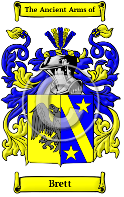 Brett Family Crest Download (JPG) Heritage Series - 600 DPI