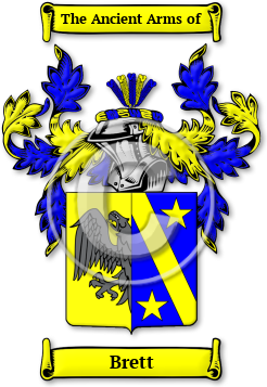 Brett Family Crest Download (jpg) Legacy Series - 150 DPI