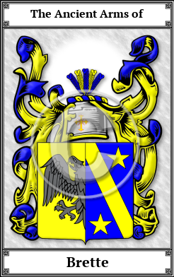 Brette Family Crest Download (JPG)  Book Plated - 150 DPI