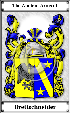 Brettschneider Family Crest Download (JPG)  Book Plated - 150 DPI
