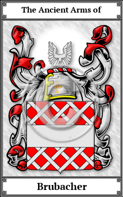 Brubacher Family Crest Download (JPG)  Book Plated - 150 DPI