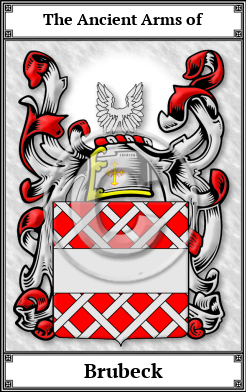 Brubeck Family Crest Download (JPG)  Book Plated - 150 DPI