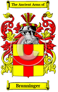 Brunninger Family Crest Download (JPG) Heritage Series - 600 DPI