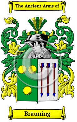 Bräuning Family Crest Download (JPG) Heritage Series - 300 DPI