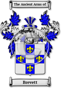 Brevett Family Crest Download (jpg) Legacy Series - 150 DPI