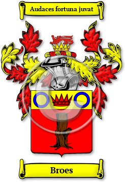 Broes Family Crest Download (jpg) Legacy Series - 150 DPI