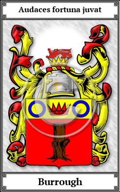 Burrough Family Crest Download (JPG) Book Plated - 600 DPI