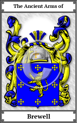 Brewell Family Crest Download (JPG)  Book Plated - 150 DPI