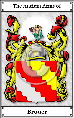 Brouer Family Crest Download (JPG)  Book Plated - 150 DPI