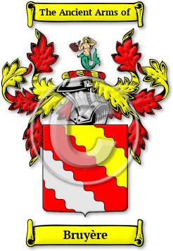 Bruyère Family Crest Download (jpg) Legacy Series - 150 DPI
