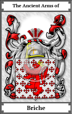 Briche Family Crest Download (JPG)  Book Plated - 150 DPI